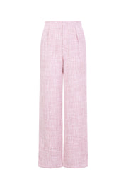 Polyester fiber (polyester) Straight pants Checkered Elegant Fall/Winter  Clothes