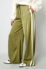 Satin Pants Stripe