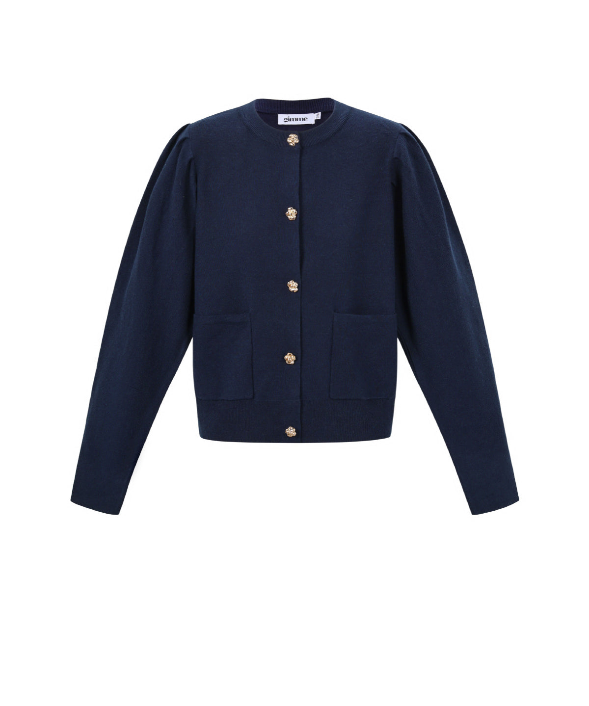 Cardigan with floral buttons