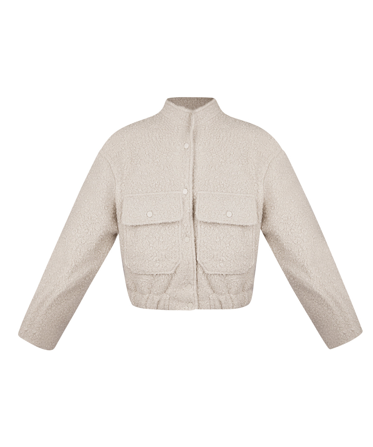 Boucle bomber jacket
