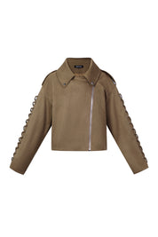 Laced Suede Jacket