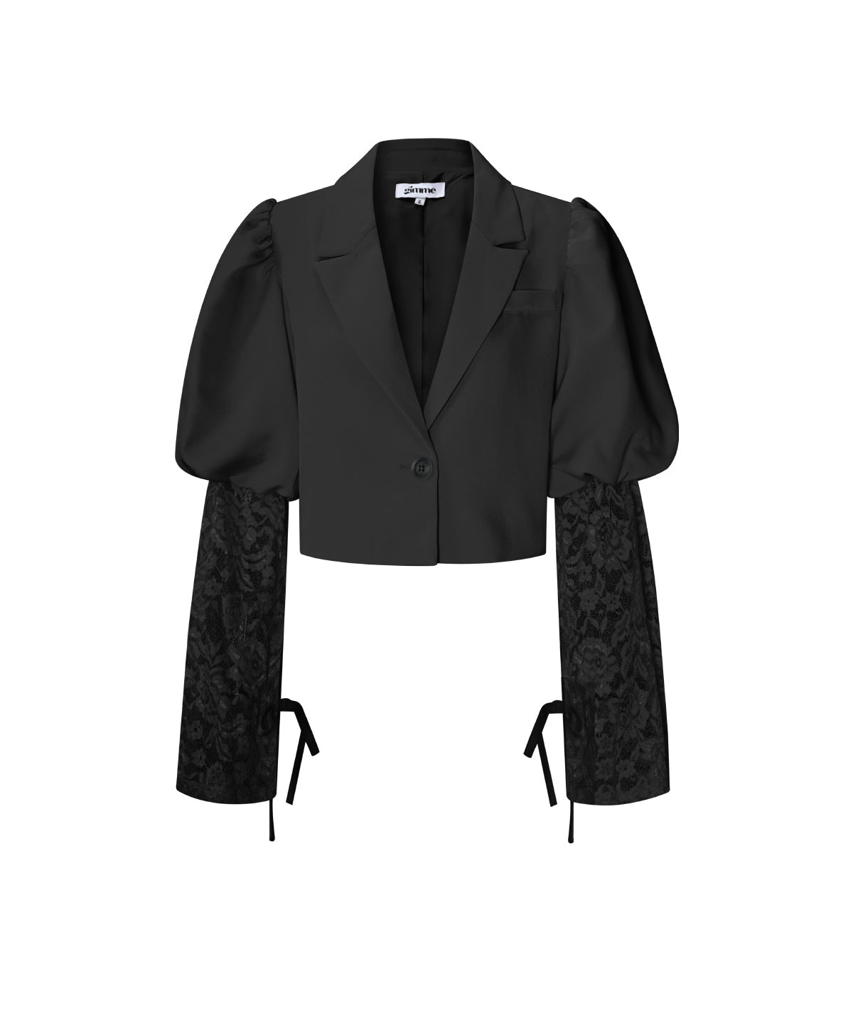 Trendy Short Blazer With Lace