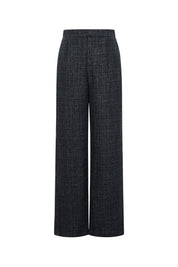 Polyester fiber (polyester) Straight pants Checkered Elegant Fall/Winter  Clothes