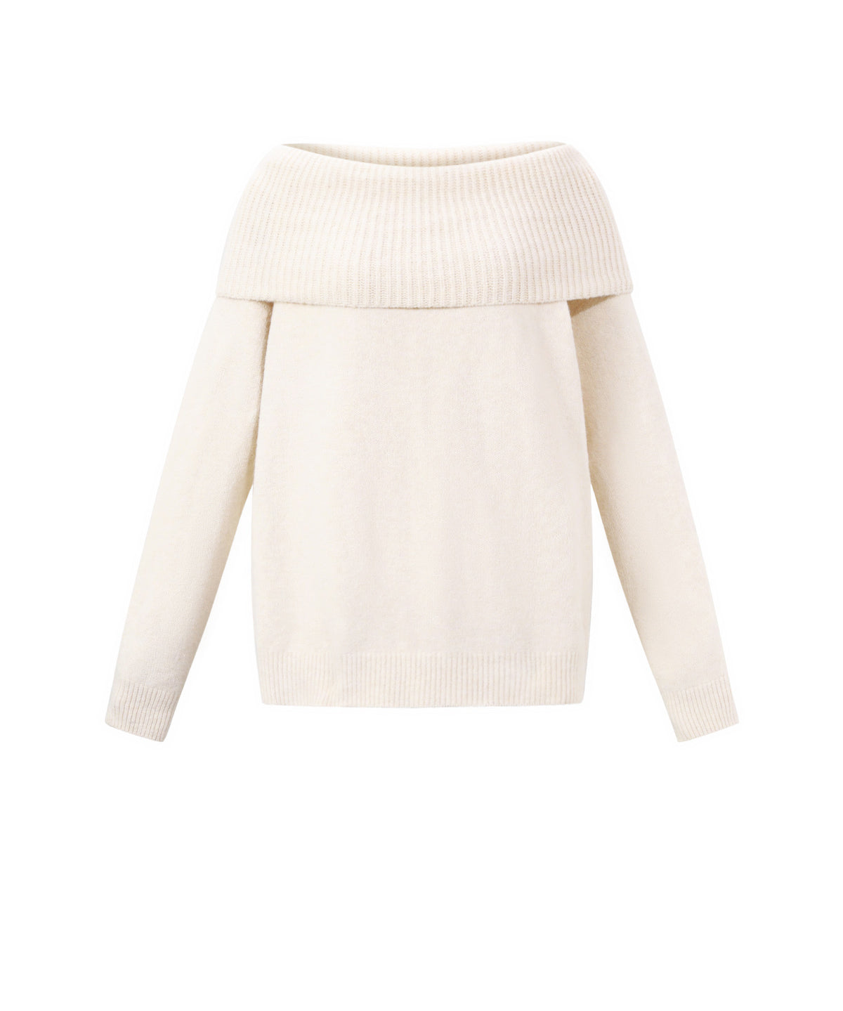 Off the shoulder basic sweater