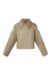 Laced Suede Jacket
