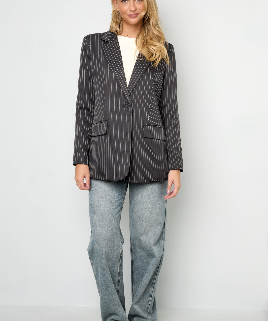 The Pinstripe Blazer