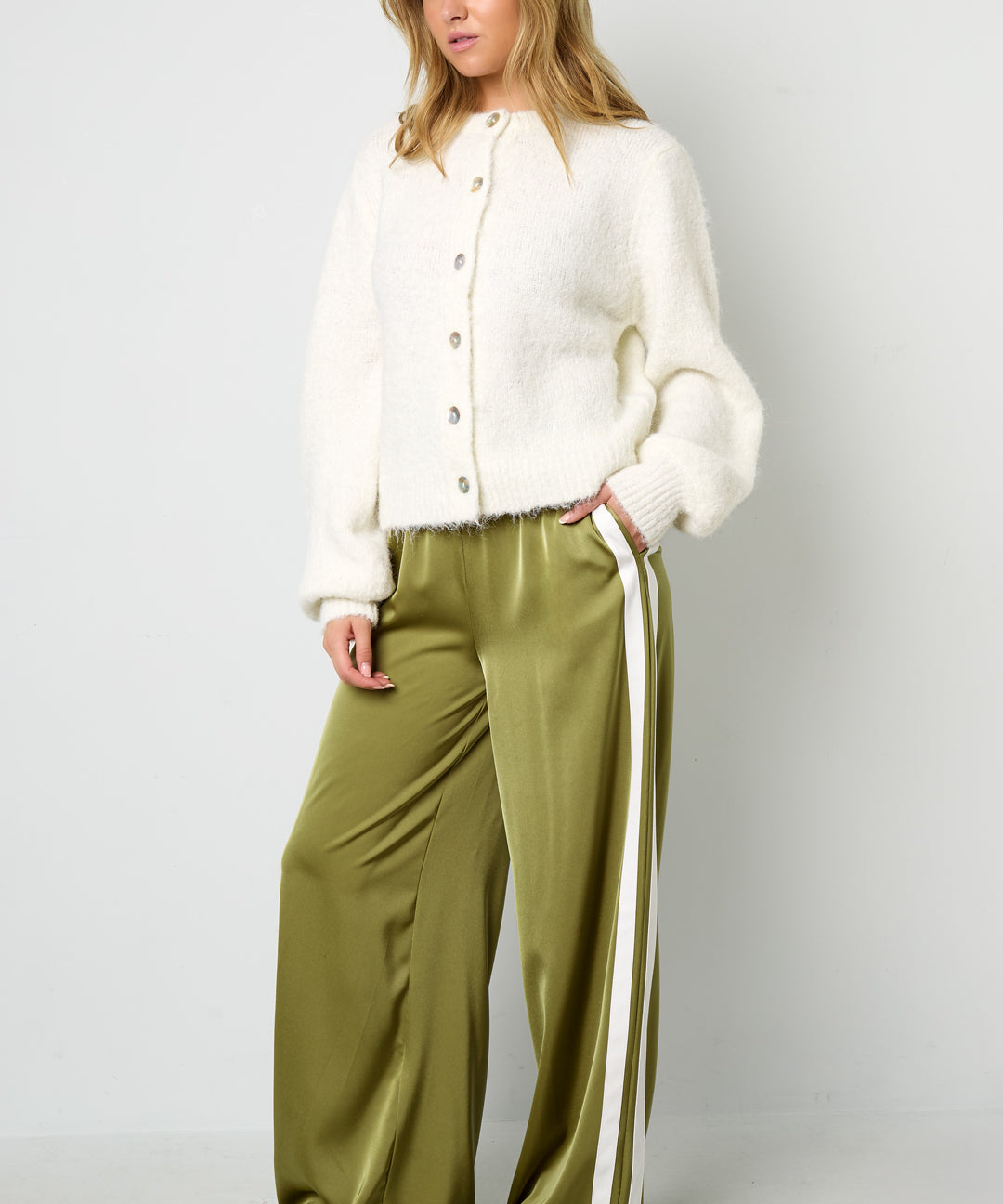 Satin Pants Stripe